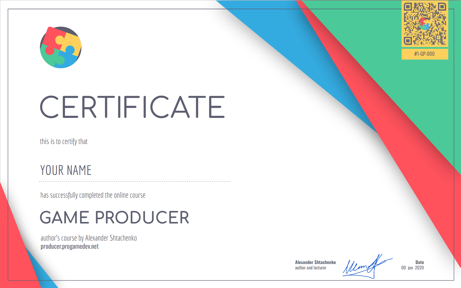 Certificate Example